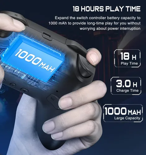 Vista 7 de Controlador de interruptor, controlador Switch Pro compatible con Nintendo Switch ControllerSwitch LiteOLED, controladores inalámbricos