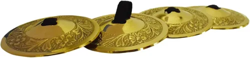 Vista 9 de Wevez® 2 pares de zills de dedo danza del vientre para mujer, talla única, dorado