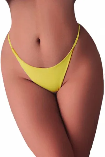 Vista 2 de SAKVILSEC Tanga sin costuras para mujer, ropa interior de tentación de cintura alta