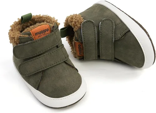 Vista 4 de Timpnsd Zapatos deportivos para bebés, niños y niñas, botas de nieve para bebés, suela antideslizante, para recién nacidos, para primeros pasos