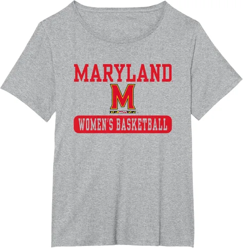 Vista 17 de Maryland Terrapins - Camiseta de baloncesto para mujer con licencia oficial, Blanco