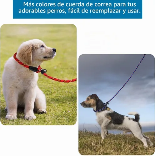 Vista 6 de Coolrunner 2 cuerdas duraderas para perros, correa de entrenamiento de perros de 5 pies, correa antideslizante fuerte, correa de nailon ajustable