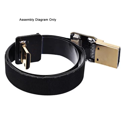 Vista 5 de chenyang Espesor 0.012 in Paso 0.020 in 20Pin Cinta Flexible Cable plano 0.65FT/0.2M para conector HDMI, Raspberry Pi, GoPro, Mini Display, Dron