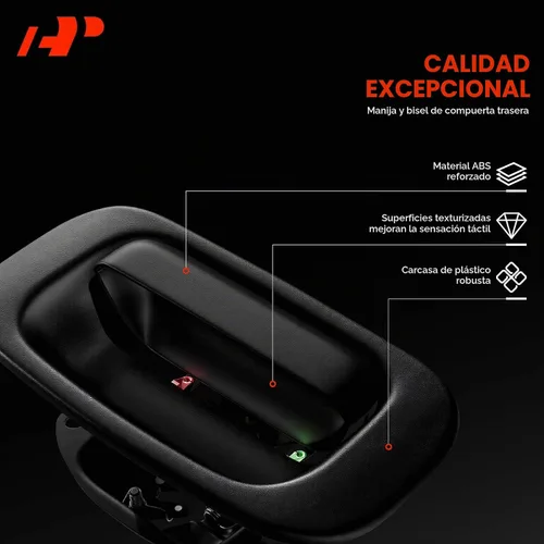 Vista 5 de A-Premium Kit de Reconstrucción de Puerta Trasera de 31 Piezas Compatible con Toyota Tundra 2000-2006, Marco de Manija de Puerta Trasera, Bisagra