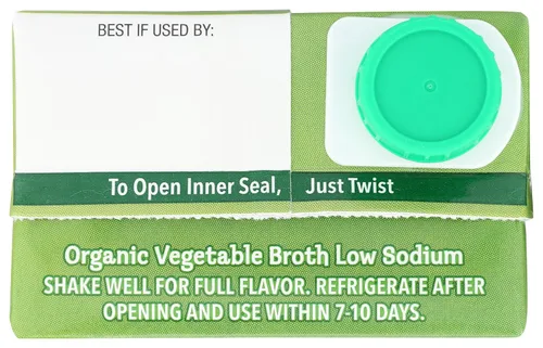 Vista 5 de Pacific Foods - Caldo de verduras orgánico bajo en sodio, 32 onzas