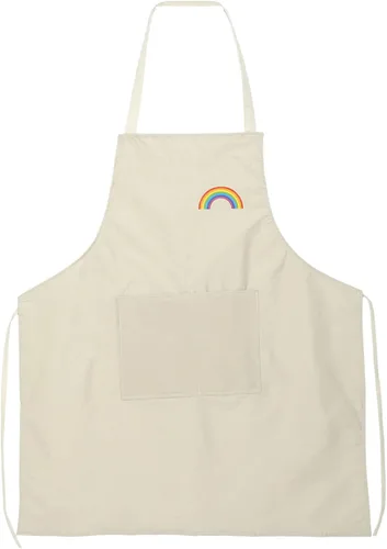 Vista 13 de HARFINGTON Delantal de cocina unisex para restaurante no ajustable, lavable, con 2 bolsillos