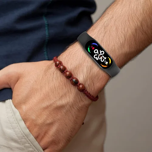 Vista 2 de KOMI Correa compatible con Xiaomi Smart Band 6, correa de silicona de repuesto para reloj inteligente Xiaomi Mi Band 7/6/5, pulsera ajustable