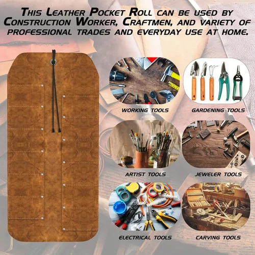Vista 4 de UJ Ramelson Pocket Leather Tool Roll