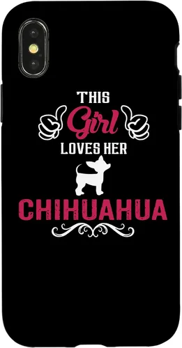 Vista 4 de Funda para iPhone 15 This Girl Loves Her Chihuahua Dog Mom