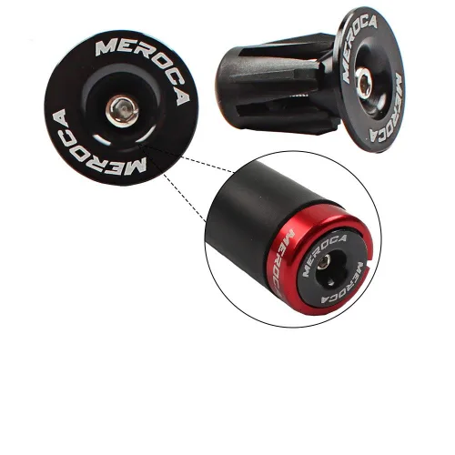 Vista 5 de 1 par de tapones de extremo de manillar de bicicleta de aluminio, tapas de extremo de barra con bloqueo expansivo para bicicleta de carretera