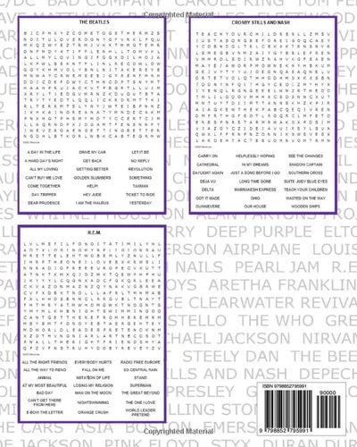 Vista 2 de Word Nerd - Musical Word Search Puzzles 100 Word Search Puzzles Themed By Band