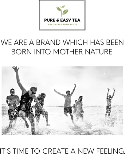Vista 6 de Pure & Easy Tea Bolsas de filtro de té de alta calidad, infusores compostables sin blanquear con cordón para té de hojas sueltas, sobres desechables