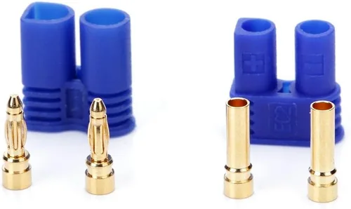Vista 3 de 10 pares EC2 conector macho hembra RC 2MM Lipo conector de batería oro Bullet Plug