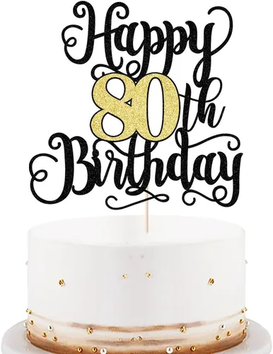 Vista 10 de LVEUD Decoración para pastel de cumpleaños número 12 para feliz cumpleaños, 12 adornos negros para tartas de 12 años, adorno de pastel de feliz