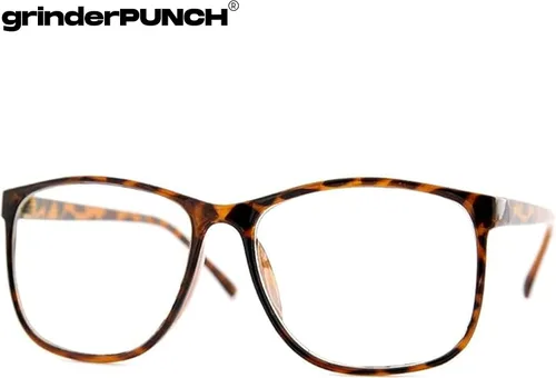 Vista 7 de grinderPUNCH anteojos claros con marco de plástico, finos, para estudiosos. 2 PACK SAVER