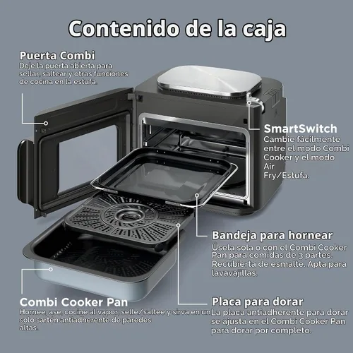 Vista 9 de Ninja Combi™ 14 en 1 Multicooker, freidora de aire, horno tostador