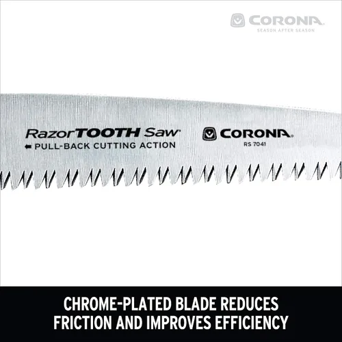 Vista 4 de Corona RS 7041 - Sierra plegable de dientes de afeitar, hoja de 7 pulgadas, color rojo