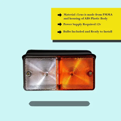 Vista 2 de Conjunto de luces intermitentes intermitentes intermitentes de 12 V para Case IH Fiat Ford New Holland Tractor D3NN13405B D3NN13N13N32
