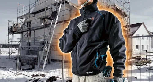 Vista 5 de Makita DCJ205ZS LXT Chaleco con calentador, de 18 voltios, solo (negro, S), pequeño