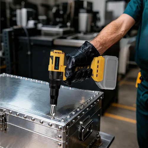Vista 7 de Kit de herramienta de remache sin cable compatible con batería Dewalt 20V (solo herramienta), pistola de remache sin cable sin escobillas con 3