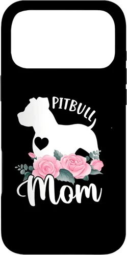 Vista 22 de Pitbull Mom Pitbulls Dog Cooler Saying Case for iPhone 17