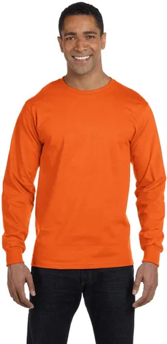 Vista 7 de Gildan - Camiseta DryBlend de manga larga para adulto, estilo G8400, paquete de 2