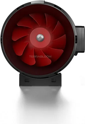 Vista 3 de Ventilador de conductos con regulador de velocidad integrado para admisión y escape de TerraBloom