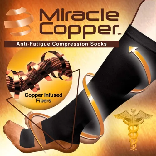 Vista 2 de Calcetines Miracle Copper (extra firmes) (pequeño/mediano, 1 par), 36