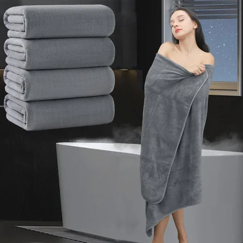 Vista 30 de Toalla de baño extra grande de 4 piezas (35 x 70 pulgadas), toalla de baño ultra suave de gran tamaño, juego de toallas de baño para baño, hotel