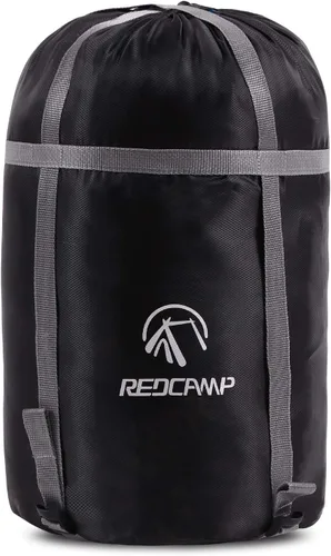 Vista 6 de REDCAMP Saco de compresión para saco de dormir, Negro M, L, XL y XXL, ideal para mochileros y camping