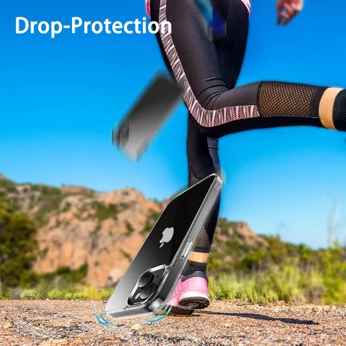 Vista 7 de JJGoo Funda transparente compatible con iPhone 14 Plus, no amarillea, a prueba de golpes, para Apple iPhone 14 Plus, delgada, antiarañazos, carcasa
