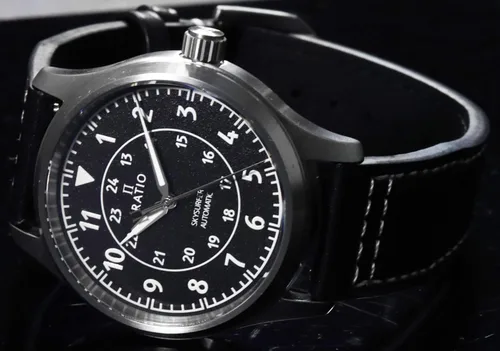Vista 4 de Pilot Style Watches Analog Dispaly Japanese Automatic 1224 Hours Time Display 200M Water Resistant Casual wear Watch for Men