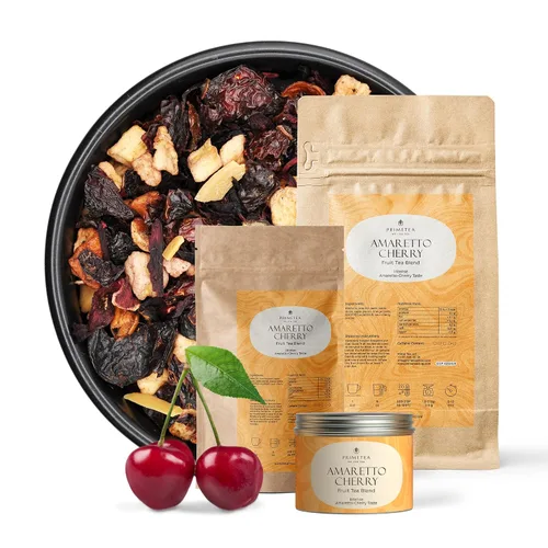 Vista 32 de Prime Tea Grandma's Fruit Basket – Exquisita fruta tisana, hojas sueltas orgánicas de primera calidad, deliciosa mezcla de té de hierbas, natural