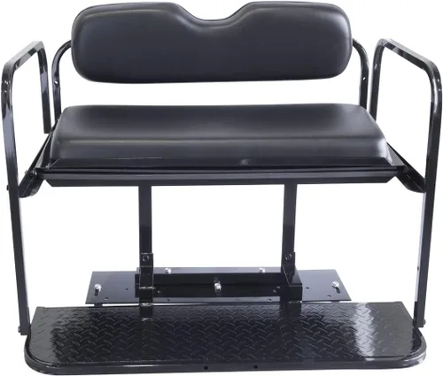 Vista 3 de Club Car DS (modelos 00.5-Up) Kit de asiento trasero abatible para carrito de golf con marco de acero
