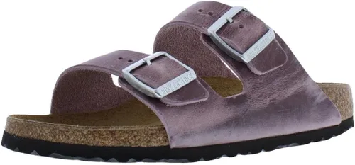 Vista 155 de Birkenstock Sandalias unisex Arizona con plantilla suave para adultos Negro (black Oiled Leather)