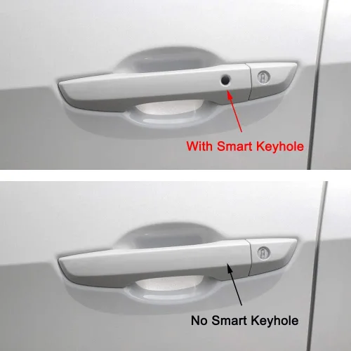 Vista 3 de AOKIO Cubierta de Manija de Puerta Exterior Trim para Honda Civic 10ª Generación Accesorios 2016 2017 2018 2019 2020 2021 con Orificio de Llave