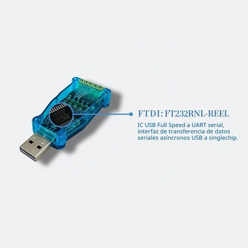 Vista 7 de DSD TECH SH-U11 USB al convertidor RS485 RS422 con el trabajo del microprocesador de FTDI FT232R para Modbus