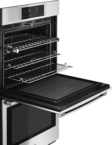 Vista 5 de Serie 800 Horno eléctrico de doble pared de convección de 30 pulgadas en acero inoxidable con cocina de convección verdadera, autolimpieza