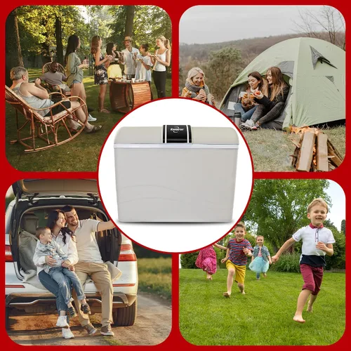 Vista 6 de Koolatron 12V Enfriador y Calentador Sin Hielo – Enfriador Eléctrico Portátil para Coche, Camión, Autocaravana, Barco, Mini Nevera de Lado Duro