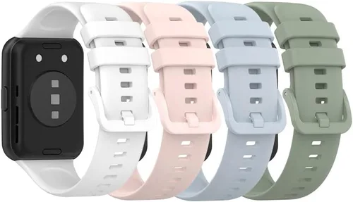 Vista 24 de Senter Correas de repuesto de goma suave de liberación rápida para Huawei Watch Fit 2 Smart Watch