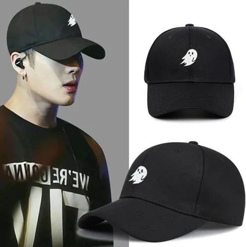 Vista 3 de Gorra de béisbol bordada para hombre y mujer, sombrero de Snapback de color puro
