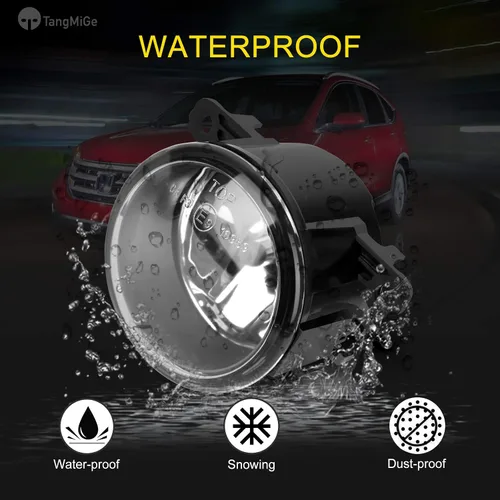 Vista 6 de TangMiGe Lámparas antiniebla para Nissan Honda, Ford, Acura, Subaru, Suzuki, Lincoln, Jaguar, accesorios para conducción, luz antiniebla, repuesto