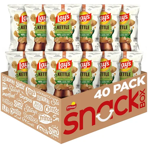 Vista 9 de Lay's Kettle Cooked - Papas fritas sabor jalapeño, 0.85 onzas (paquete con 40 unidades)