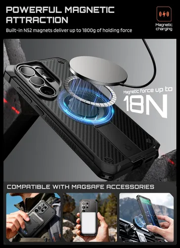 Vista 4 de SUPCASE Funda para Samsung Galaxy S26 Ultra con soporte incorporado