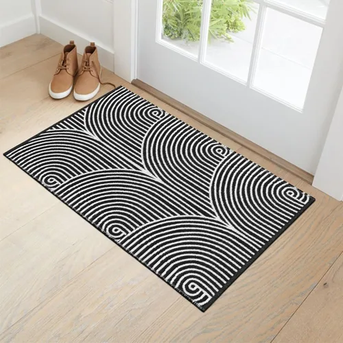 Vista 8 de Tiffasea Alfombras de cocina de 2 x 5 pies + 2 x 3 pies, alfombras de pasillo lavables modernas de algodón tejido de algodón para interiores