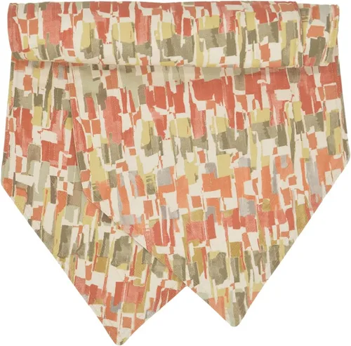 Vista 11 de Britto Garden Party - Juego de dos manteles individuales en forma de cuña con estampado naranja