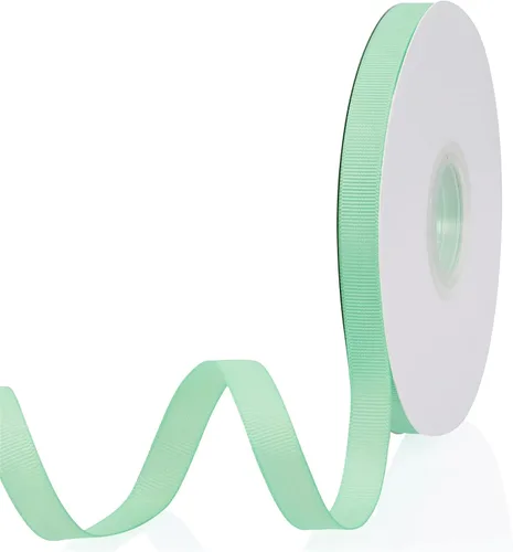 Vista 75 de Cinta de grogrén de doble cara de color liso azul bebé de 1-1/2 pulgadas x 50 yardas para envolver regalos, bodas, fiestas, manualidades, lazos