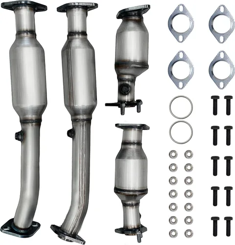 Vista 10 de JT Convertidor catalítico compatible con Nissan Frontier/Xterra 2002 2003 2004 3.3L V6 2 piezas (compatible con EPA)