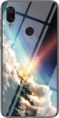 Vista 8 de IVY Funda de cristal templado cielo estrellado para Xiaomi Redmi Note 7 Pro/Redmi Note 7 Case - A