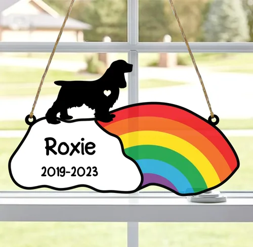Vista 83 de LOVELYPOD Rainbow Bridge - Regalos conmemorativos para mascotas, regalos conmemorativos para perros afganos por pérdida de sabueso afgano, regalo